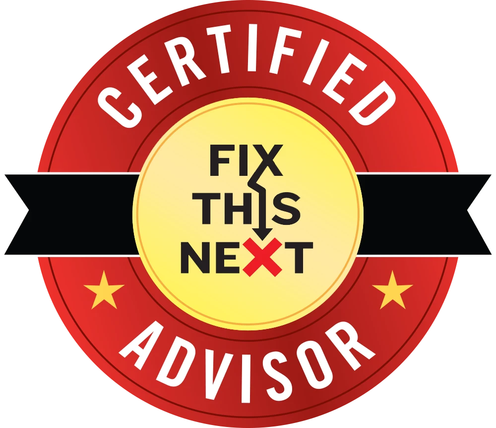 Fix This Next Certified Advisor badge